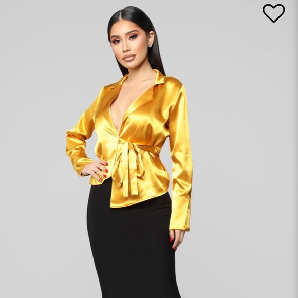 Gold Blouse XL - Picture 2 of 2